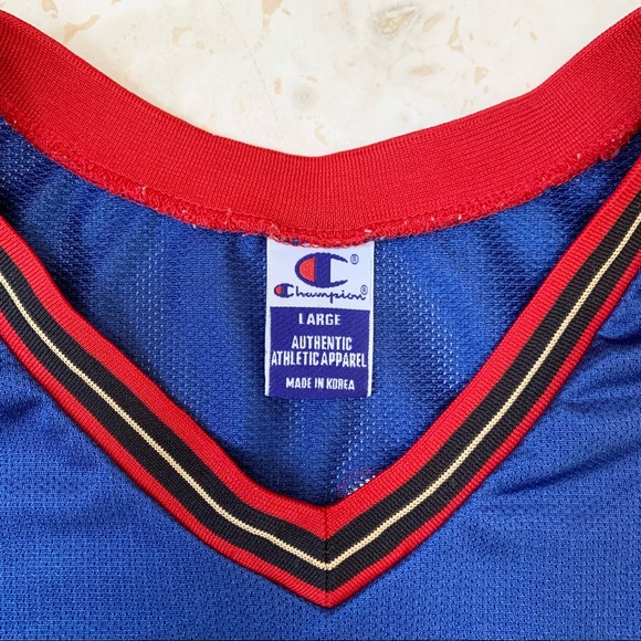 CHAMPION | ALLEN IVERSON #3 PHILADELPHIA SIXERS ALTERNATE JERSEY RARE - Picture 5 of 12